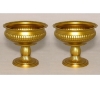 Picture of Antique Gold Compote Bowl with Ribbed Design | Set/2 | 6"D x 5.5"H | Item No. 51483