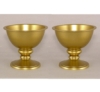 Picture of Antique Gold Compote Bowl Smooth Surface & Lip  Set/2 | 6"D x 5.25"H | Item No. 51413 FREE SHIPPING