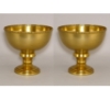 Picture of Antique Gold Compote Bowl Bead Border on Top Rim Set/2 | 8"D x 7.75"H | Item No. 51452 FREE SHIPPING