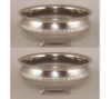 Picture of Nickel Plated Low Bowl Lines Set/2  | 8"Dx3.75"H |  Item No. 51385X  SOLD AS IS
