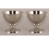 Picture of Nickel Plated Compote Bowl  Set/2 | 8"D x 6.25"H | Item No. 51312X | SOLD AS IS  FREE SHIPPING