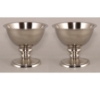 Picture of Nickel Plated Compote Bowl  Set/2 | 8"D x 6.25"H | Item No. 51312X | SOLD AS IS