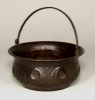 Picture of Brown Finish on Brass Basket Embossed Pattern Set/4  | 6"Dx2.5"H |  Item No. 72510