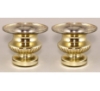 Picture of Gold Mercury Glass Urn Vase Dry Flower Arrangement  Set/2 | 6"Dx5"H | Item No. 16101