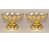 Picture of Gold Bowl Vase Mercury Glass Dry Flower Arrangement Shallow Tray Set/2 | 6"Dx4"H | Item No. 16113