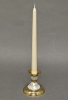 Picture of Brass Candle Holder with Mother Of Pearl Inlay Bead Border Cup Set/2 | 3.25"Dx3"H |  Item No. 03643