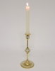 Picture of Brass Candle Holder with Mother Of Pearl Inlay Set/2  | 4"D x 9"H |  Item No. 13701