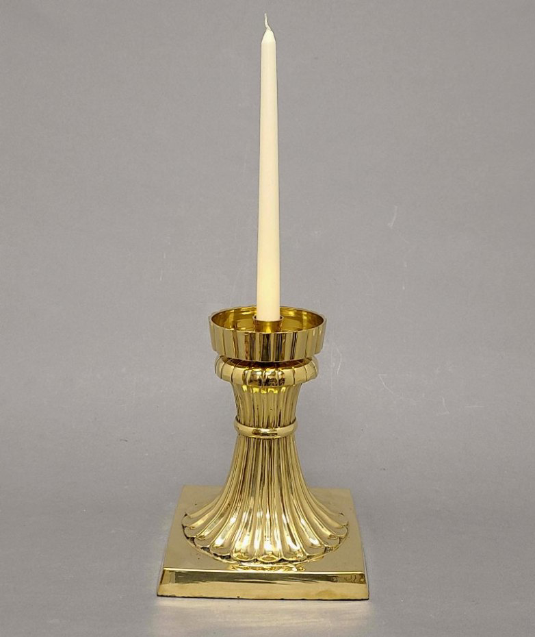 Brass Candle Holder 16"H 19014,Uniquely Yours. Elegant Decor, Straight