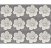 Picture of White Ceramic Mini Flower Accent Piece for Decorating  Reception Tables  Set/12 | 2.25"Dx1.25"H | Item No. 71004