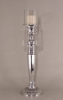 Picture of Aluminum Candle Holder with Crystal Beads and Glass Shades Set/3 | 20"-24"-28"High |  Item No. 51651