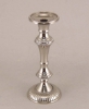 Picture of Nickel Plated Aluminum Candle Holder Round for Pillar or Taper Candle Set/3  | 10"-12"-14"High |  Item No. 51111