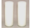 Picture of White Vase Glass Cylinder Floral Centerpiece  Set/2  | 5"Dx14"H |  Item No. 12102