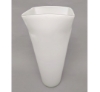 Picture of White Vase Glass Square Top Floral Centerpiece  | 6.25"Dx15"H |  Item No. 12106