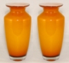 Picture of Amber Vase Glass Taper with Rim Floral Centerpiece Set/2  | 4"Dx10"H | Item No. 12304
