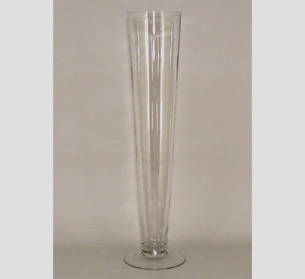 Picture of Clear Glass  Vase Trumpet Round  Centerpiece | 5"Dx24"H |  Item No. 18118