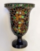 Picture of Multi Color Mosaic on Metal Vase  Set/2 | 7.5"Dx11"H | Item No. 36124