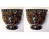 Picture of Multi Color Mosaic on Metal Vase Floral Centerpiece Set/2 | 7.5"Dx6"H | Item No. 36108X SOLD AS IS