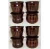 Picture of Brown Metal Seedling Planters 4-Assorted Pieces  Set/2 | 5" x 4"H |  Item No. 44544