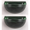 Picture of Wall Planter with Green Patina Finish on Metal  Set/2  | 5.5"Deep x 10"Wx 5.5"H |  Item No. 59444