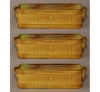 Picture of Earth Tone Finish Metal Window Planter Ribbed  with Handles  Set/3 | 4.5"W x 12"L x 3.5"H | Item No. 53490L