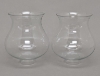 Picture of Clear Glass Hurricane Shade Bulb Shape 3"D Fitter Set/2 | 6"Dx9.5"H |  Item No. 20300