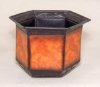 Picture of Rustic Brown Metal Hexagonal Planters Set/4  |  6.5"Wide x 5"High |  Item No. 44609S