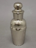 Picture of Stainless Steel Cocktail Shaker with Strainer Fluted Lines  Set/2 | 3"Dx8"H |  Item No. 27103