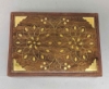 Picture of Shesham Wood Box Rectangle with Brass Inlay On Top | 5"x7"x2"H |  Item No. 40811