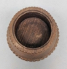 Picture of Shesham Wood Box Round & Cover with Brass Knob Set/2  | 5"Dx4"H |  Item No. 40819
