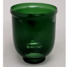 Picture of Green Glass Hurricane Shade 3.5"D Fitter for Candle Holders  Set/2  | 6.5"Dx8.5"H |  Item No. 19014G