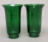 Picture of Green Glass Hurricane Shade 3.5"D Fitter Taper for Candle Holders Set/2 | 6.5"Dx11.5"H |  Item No. 19015G