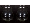 Picture of Clear Glass Hurricane Shade Bulb Shape for Candle Holders Set/2 | 6.5"Dx10.5"H |  Item No. 05001A