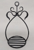 Picture of Wall Bracket for Hanging Plants Wrought Iron Black | 8.5"Wx15"H |  Item No. 00767