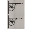 Picture of Wall Bracket for Hanging Plants Wrought Iron Black  Set/2  | 12"Wx11"H |  Item No. 00790