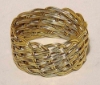 Picture of Brass Napkin Ring Woven from Wire Set/12 | 1.75"Dx1.1"W |  Item No. 99023