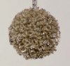 Picture of Silver Bead Ball Ornament with Silver Hanging Ribbon Set/4 | 3"Diameter |  Item No. 43102