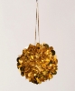 Picture of Gold Sequin Ball Ornament with Gold Hanging String  Set/4 | 3"Diameter |  Item No. 43111