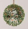 Picture of Silver Sequin Stars Ball Ornament with Hanging String  Set/4  | 3"Diameter |  Item No. 43122