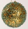 Picture of Gold Sequin Stars Ball Ornament with Hanging String Set/4 | 4"Diameter |  Item No. 43151