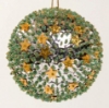 Picture of Silver Sequin Stars Ball Ornament with Hanging String Set/4 | 4"Diameter |  Item No. 43152
