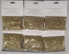 Picture of Gold Glitter Powder to Make Flower Arrangement Sparkle  Set/6 | 100 Gram Bag |  Item No. 25145