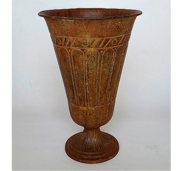 Picture of Brown Vase Round Base | 8"Dx13"H |  Item No. K42242