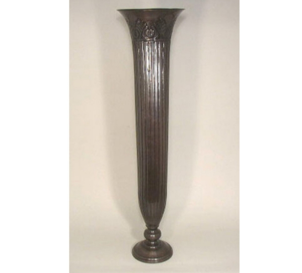 Picture of Trumpet Vase Bronze Patina Finish in Brass  | 9"Dx36"H |  Item No. K76734