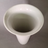 Picture of White Ceramic Vase Glossy Finish Tapered  | 10"Dx18"H |  Item No. K00113