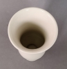 Picture of Ivory Ceramic Vase Hour Glass Shape Glossy Finish  | 5.5"Dx11"H | Item No. K00403