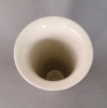 Picture of Ivory Ceramic Vase Glossy Finish Tapered  | 6.5"Dx12"H |  Item No. K00415