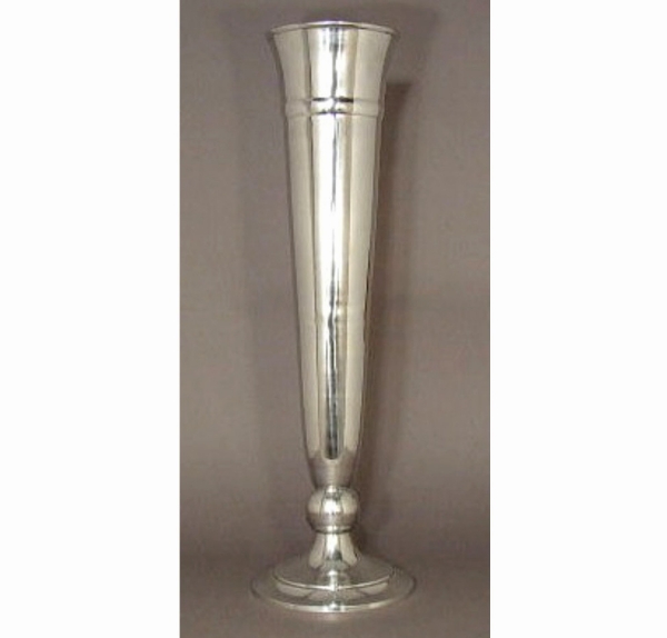 Picture of Polished Aluminum Vase Trumpet   | 7"Dx30"H |  Item No. K22200