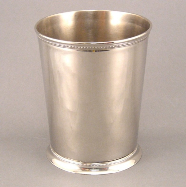 Picture of Silver Plated on Brass Vase/Julep cup for Flowers or Greenery | 5.75"Dx7"H |  Item No. K79628