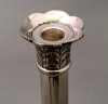 Picture of Silver Plated on Brass Candle Holders Tringle Base  | 6"Dx15"H |  Item No. K79036