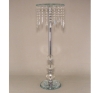 Picture of Dual Floral Stand Crystal Gold & Silver Poles  | 9.5"Dx29.5"H |  Item No. K20249